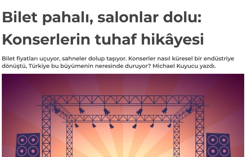 Fikir Turu Platformuna Dünyada ve Türkiye'de KONSER Tarihini Yazdık